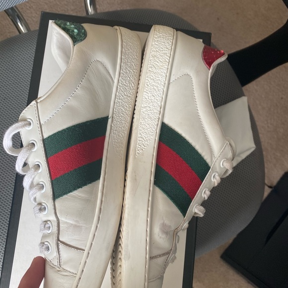 Gucci Snake leather sneakers - Picture 4 of 12